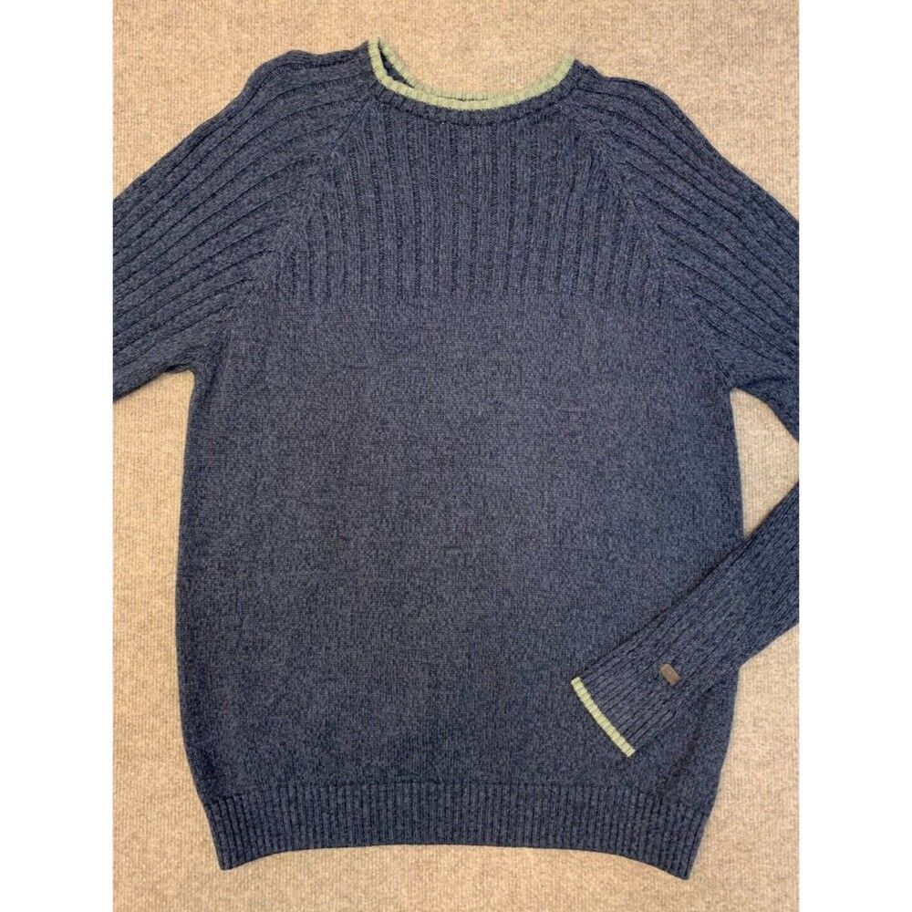 Columbia Sweater Mens XL ROC II Ribbed Pullover Cotton Rugby Knit Long Sleeve